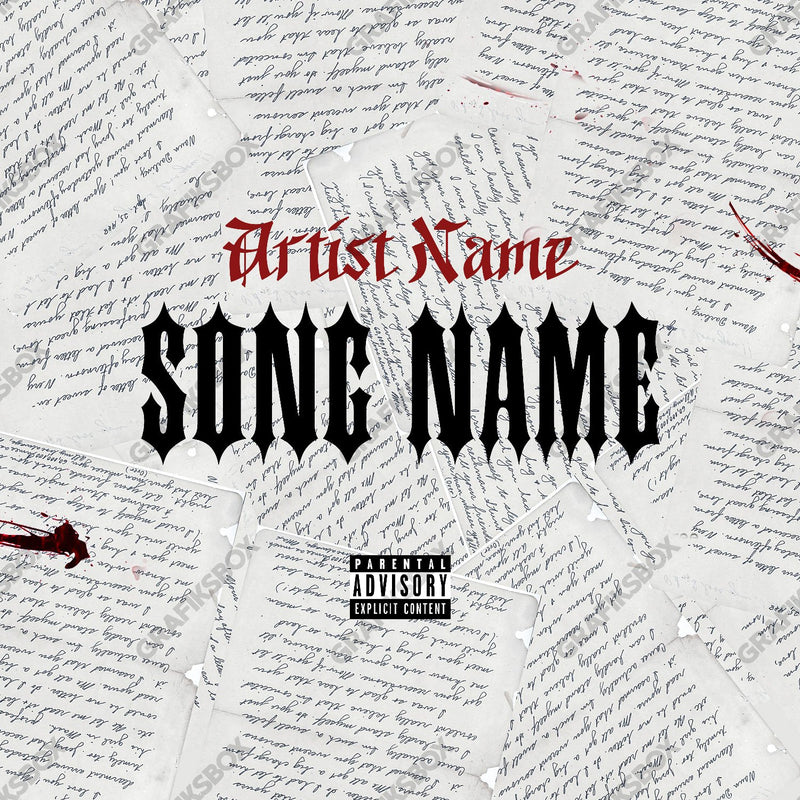 Sad Lyric premade cover art