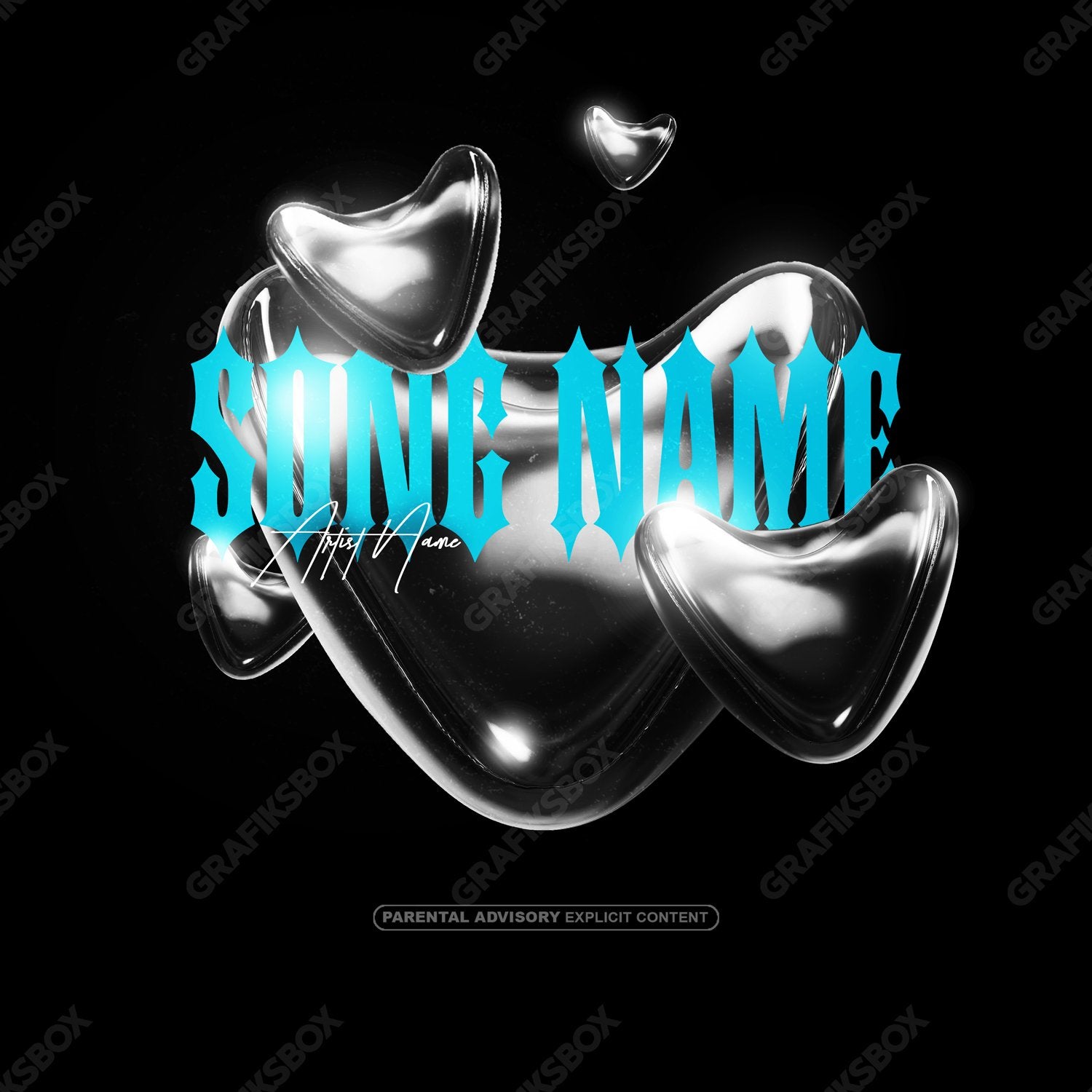 Silver Heart premade cover art