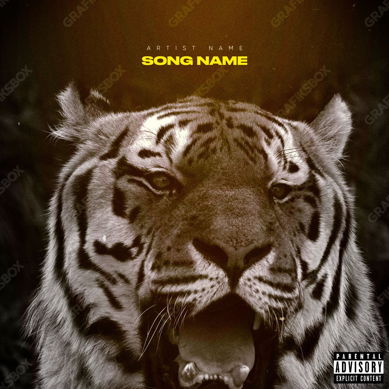 Tiger premade cover art