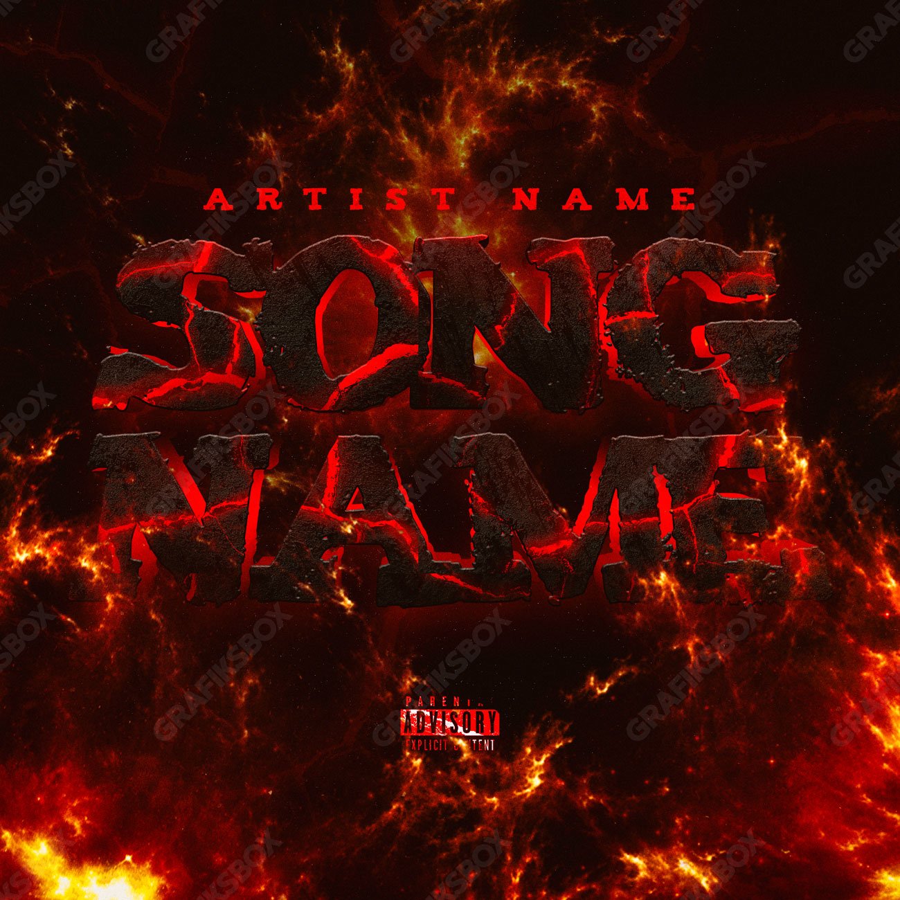 Under Lava Cover Art Grafiksbox Premade Covers