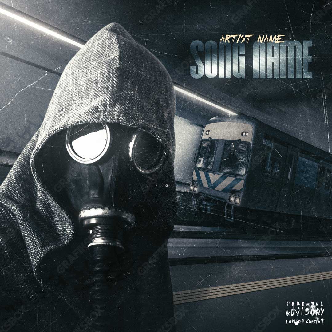 gas mask premade cover art