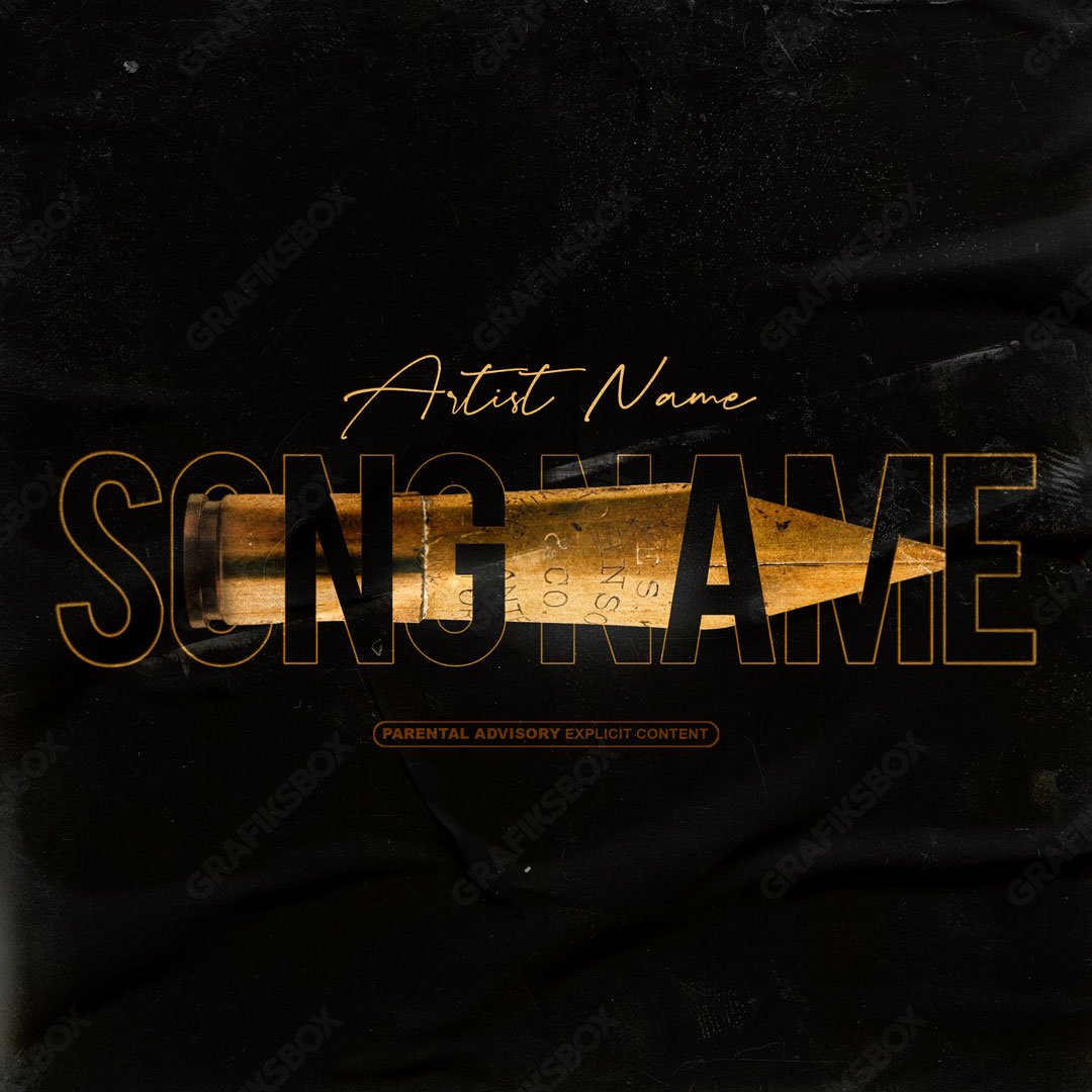 lyric shot premade cover art